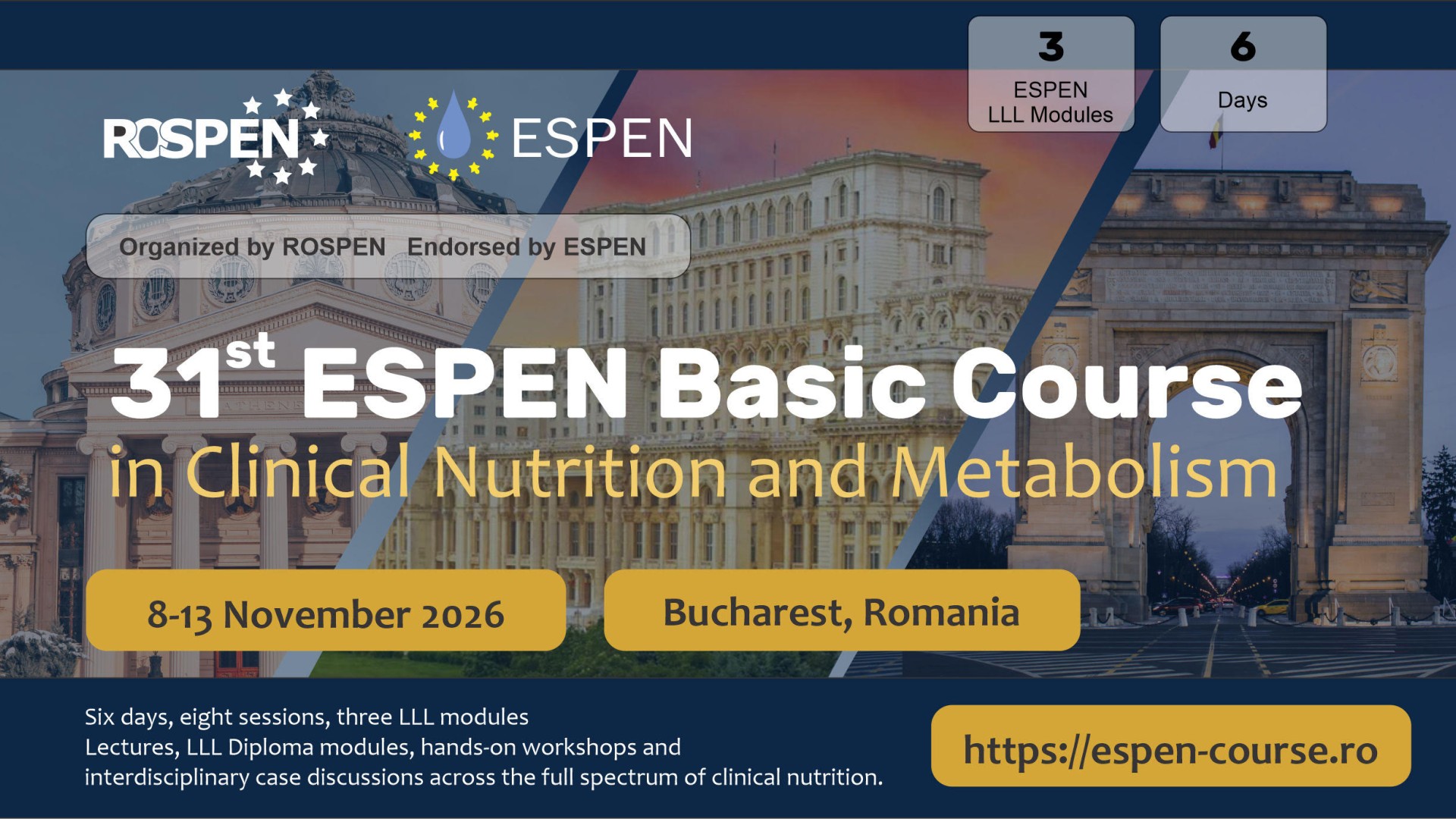 31st ESPEN Basic Course in Clinical Nutrition and Metabolism